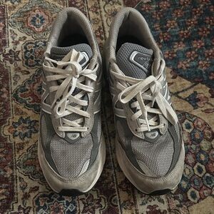New Balance Gray and White Running Shoes